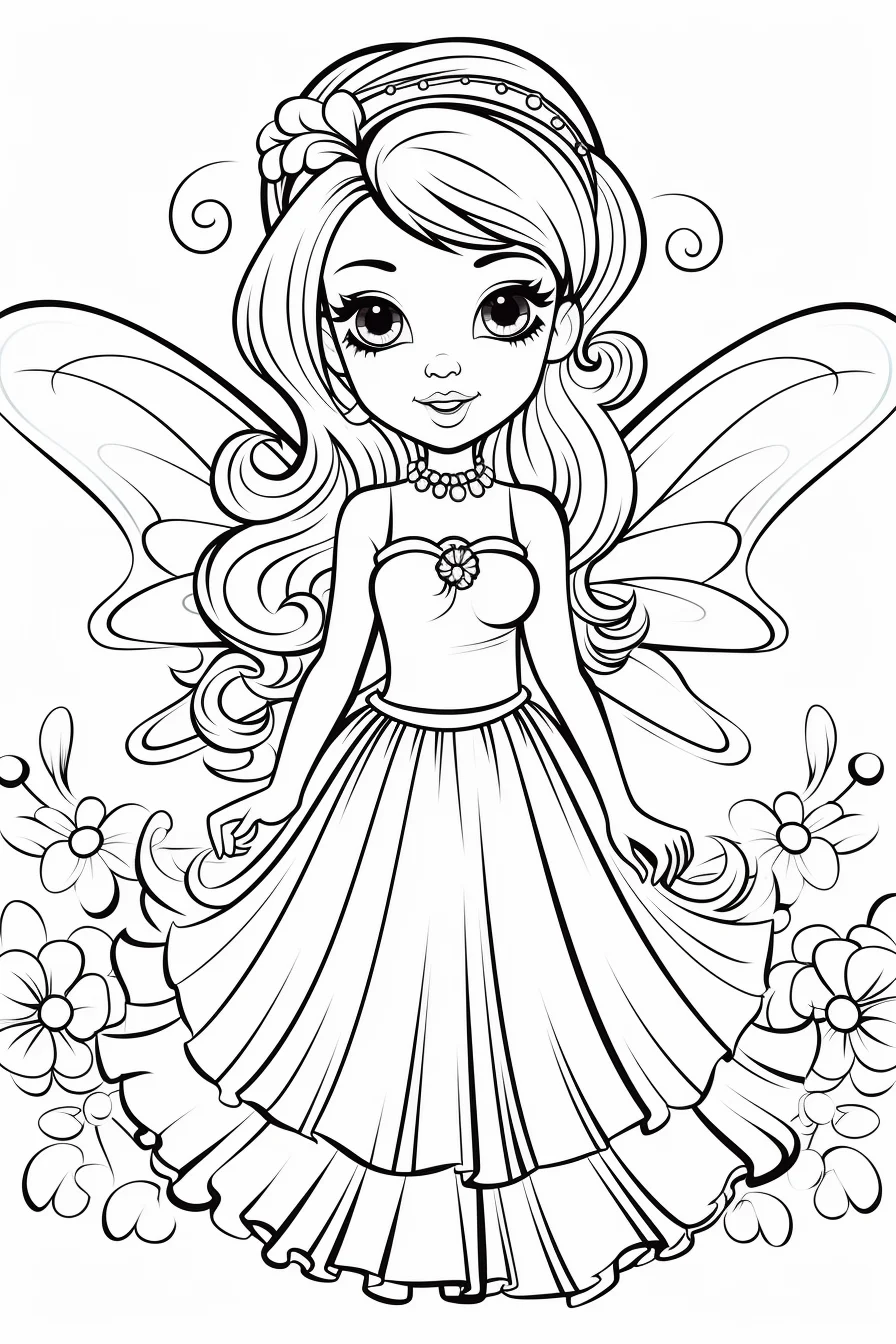 fairy coloring sheets for girls