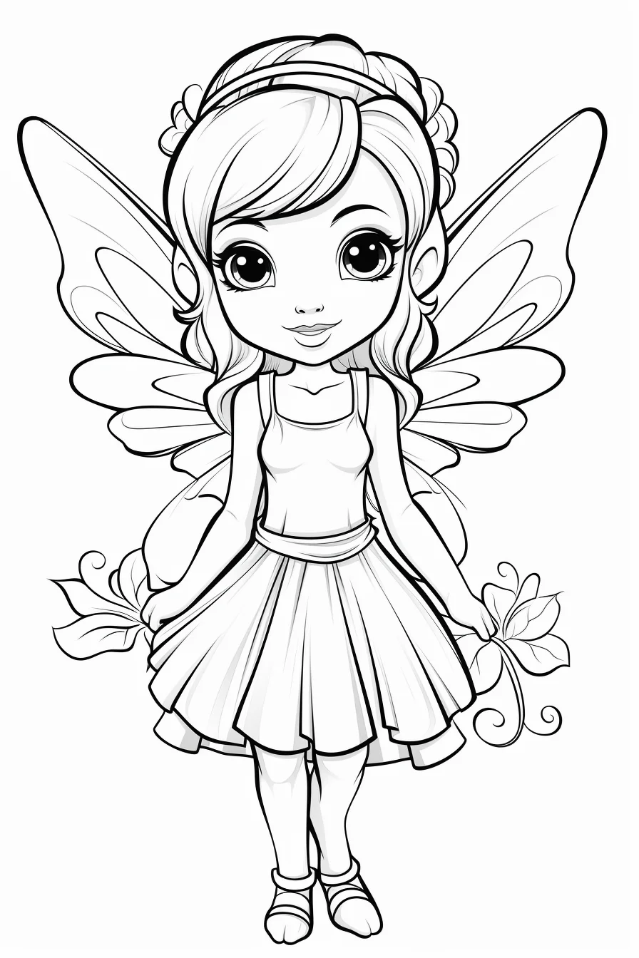 fairy coloring sheets for preschoolers
