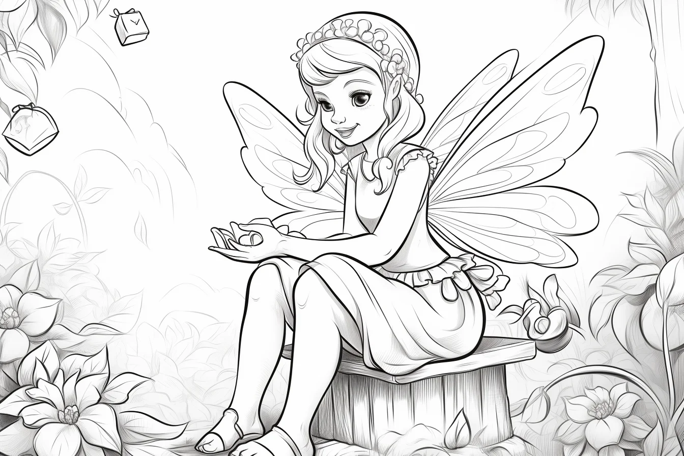fairy coloring sheets printable
