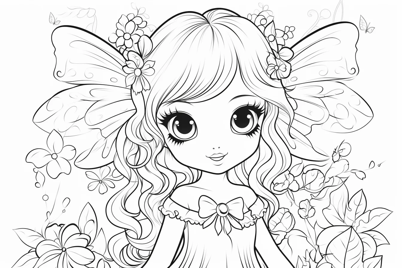 flower fairy coloring pages