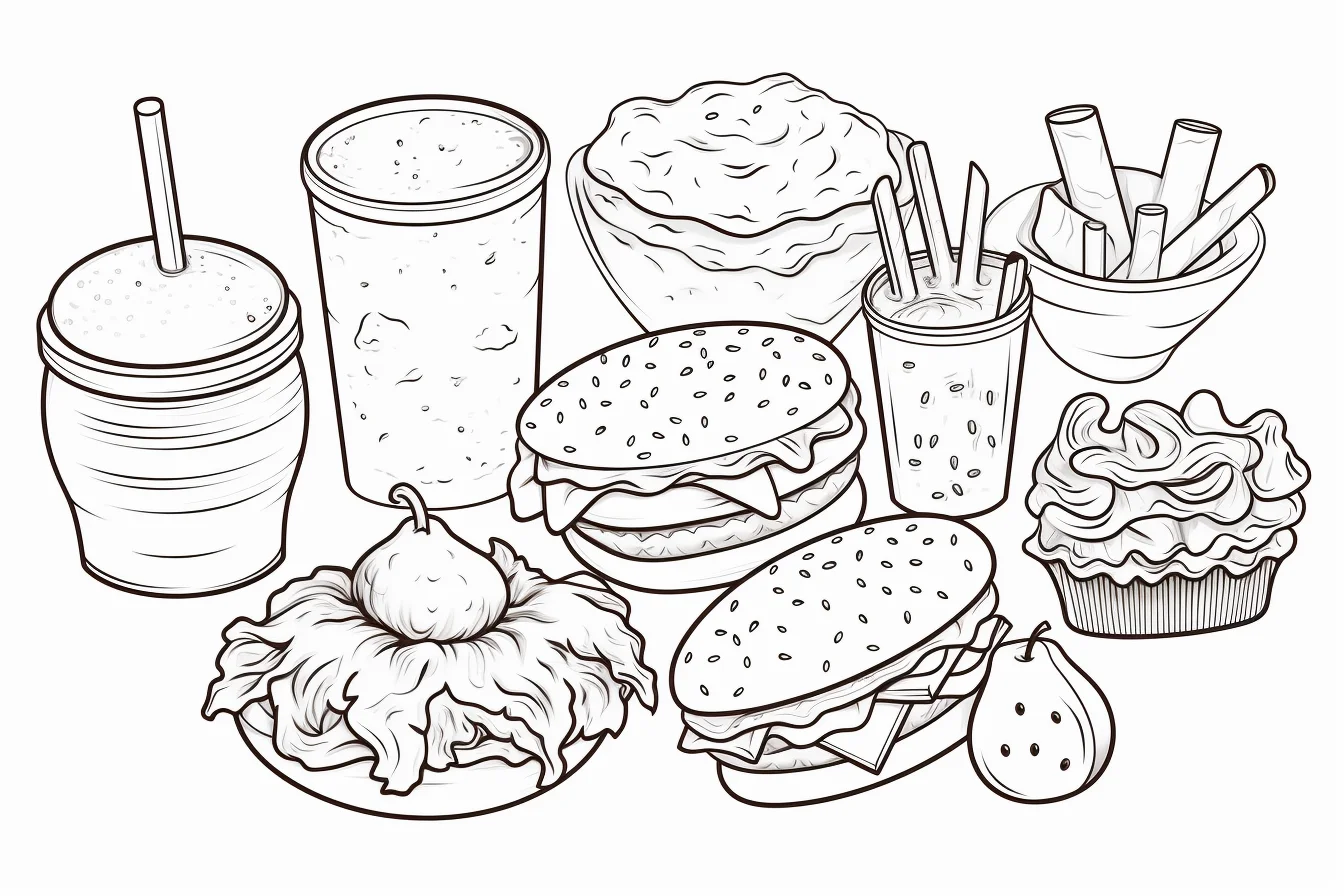 food coloring pages to print