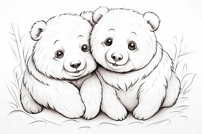free bear family coloring pages (2)