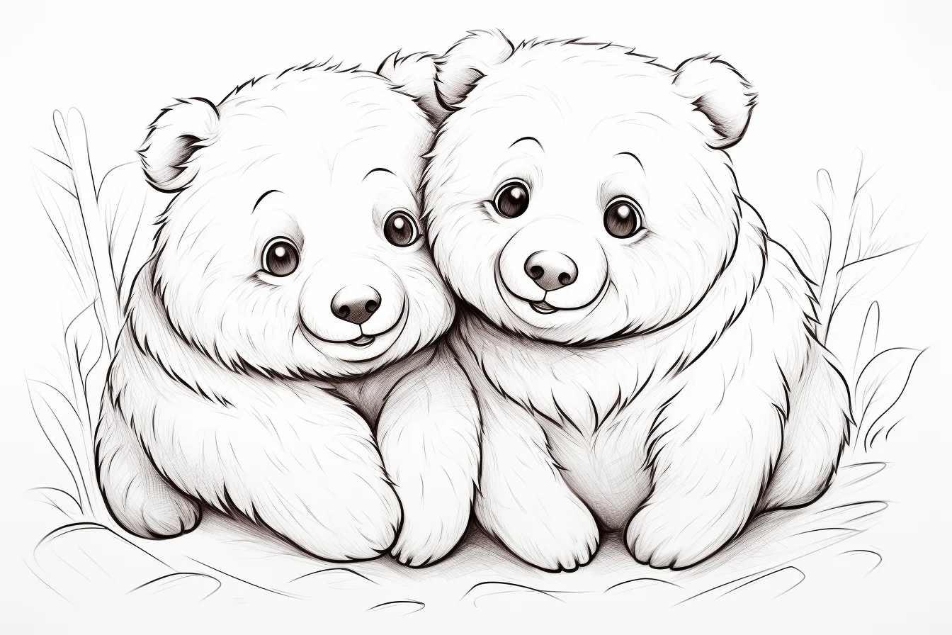 free bear family coloring pages (2)
