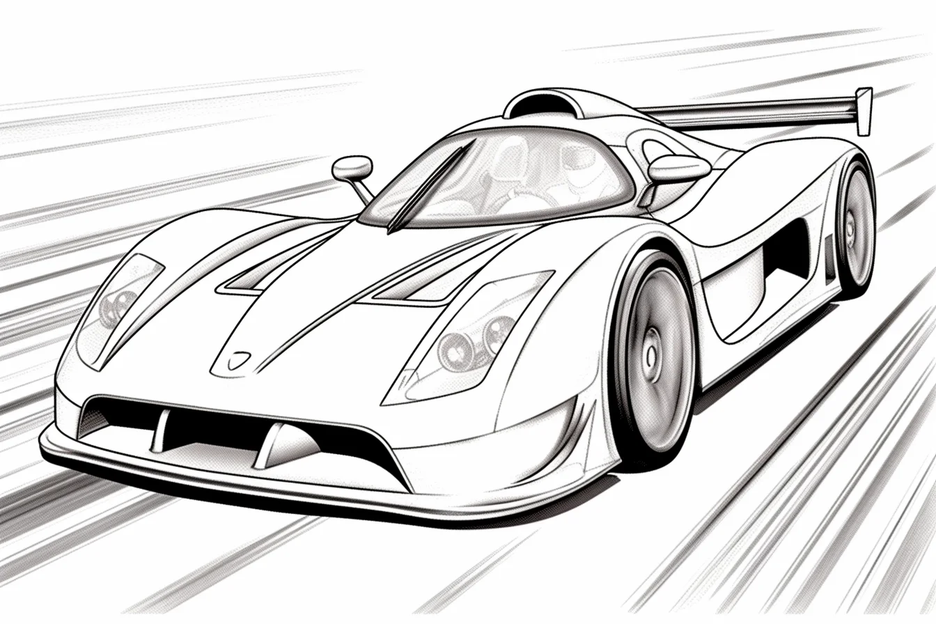 free coloring pages for kids race car