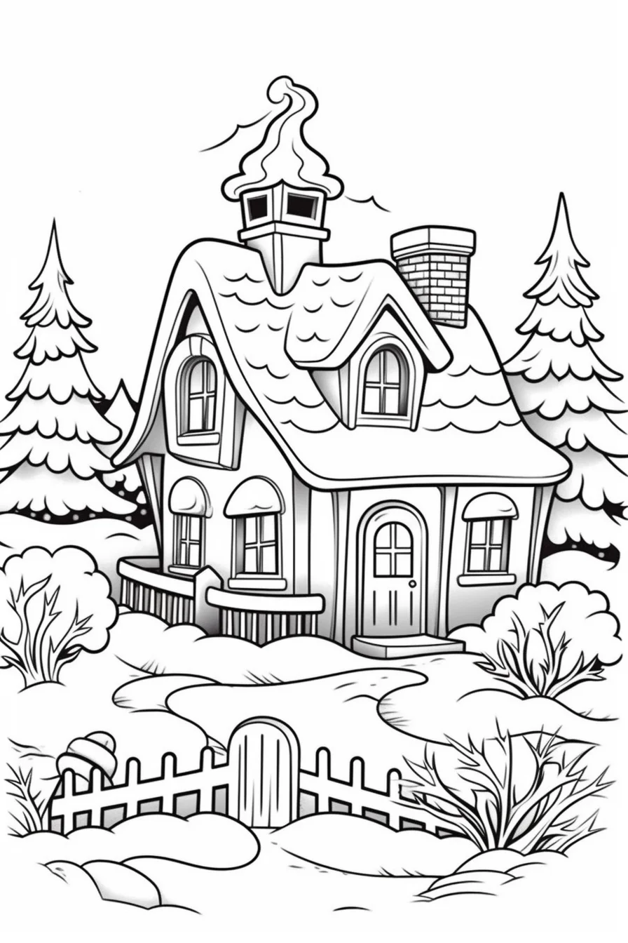 free coloring pages for kids winter