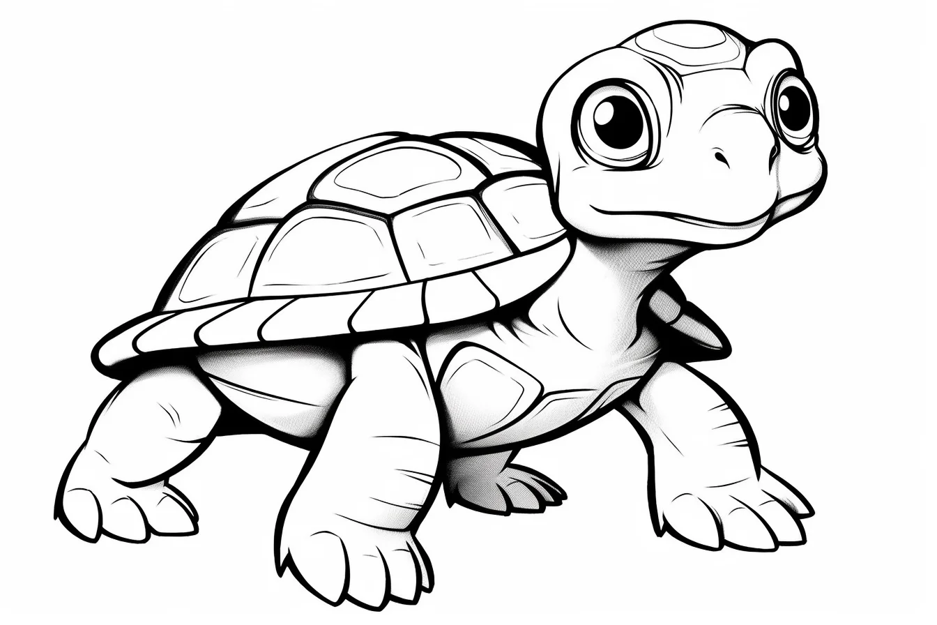 free coloring sheet cute turtle coloring pages