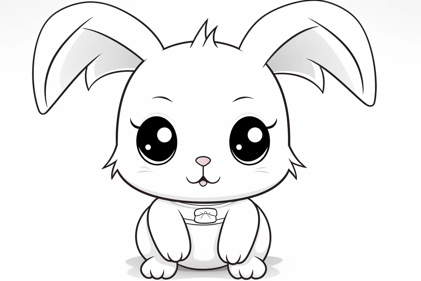 free cute bunny coloring pages