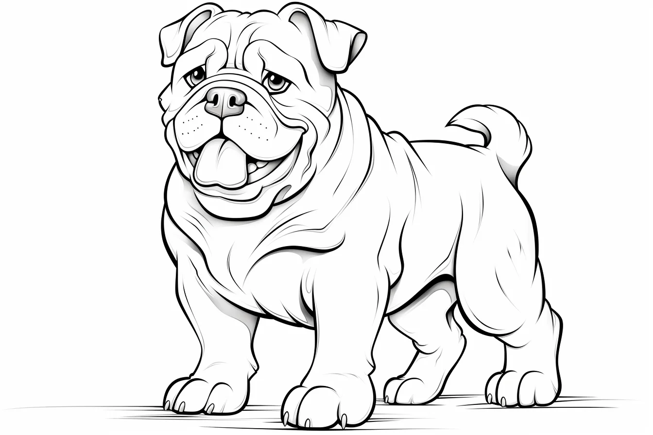 free cute dog coloring pages