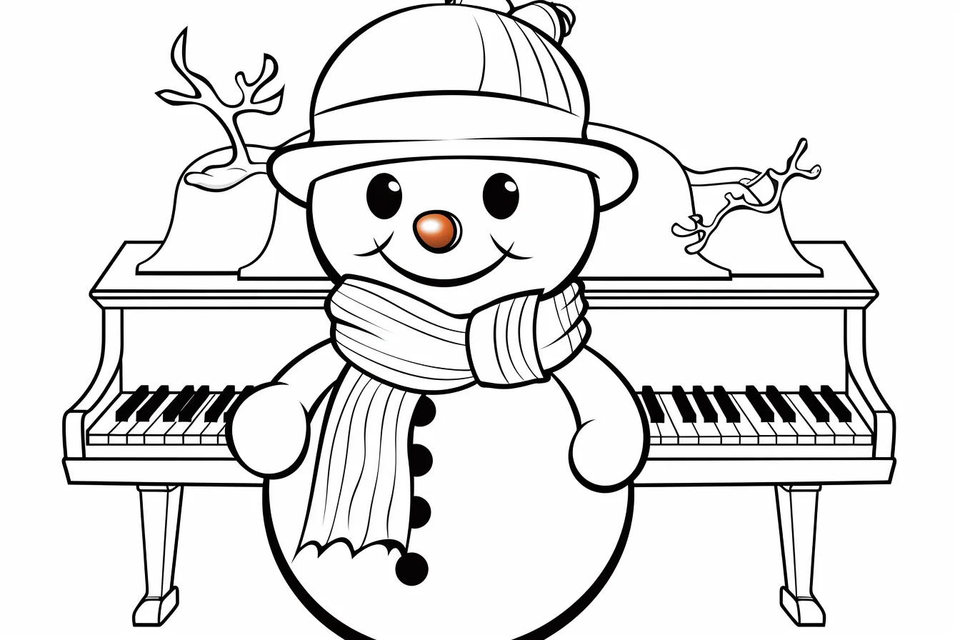 free cute snowman coloring pages