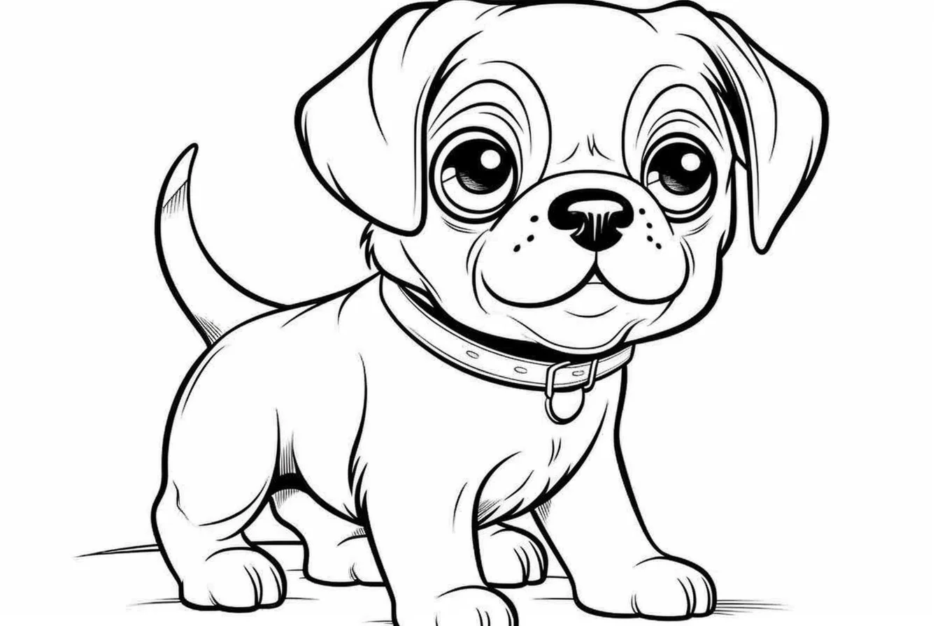 free dog coloring pages for kids