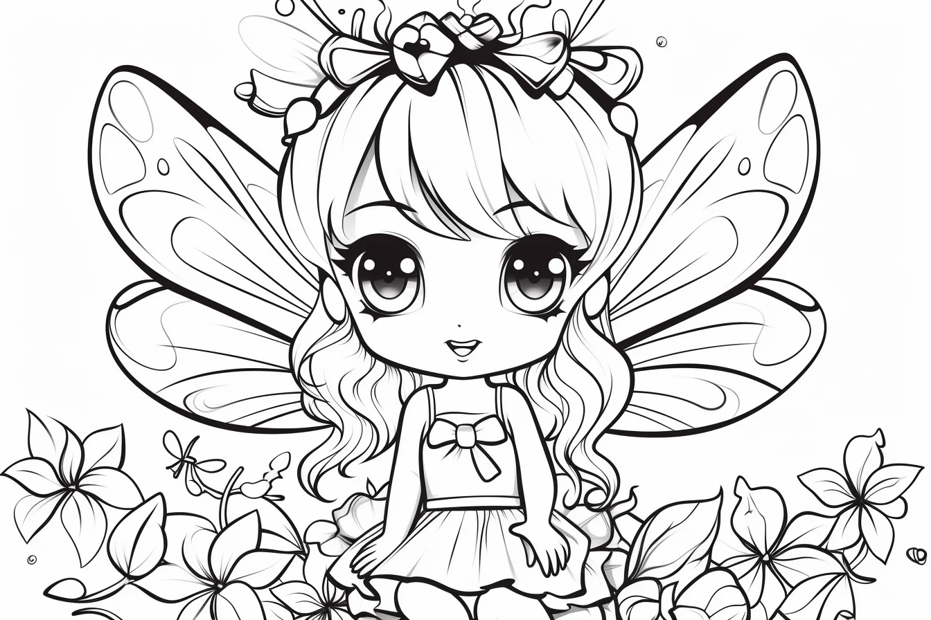 free fairy coloring pages for girls