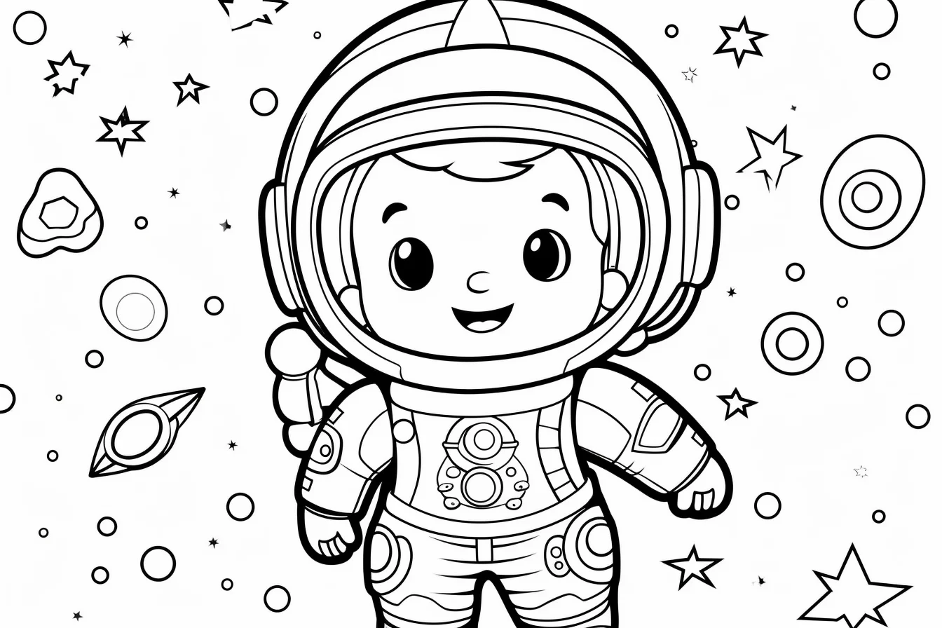 free galaxy space coloring pages for kids