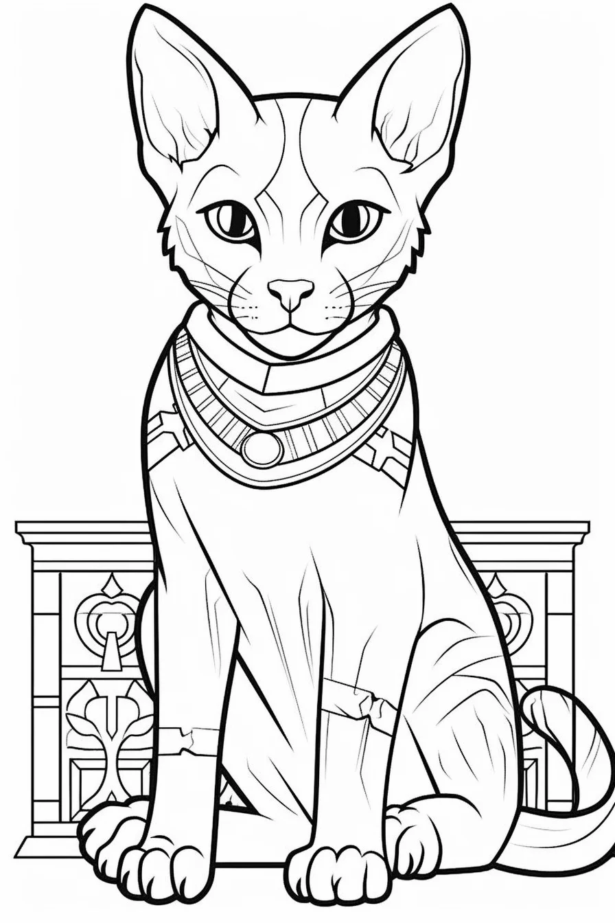 free mandala cat coloring pages for adults