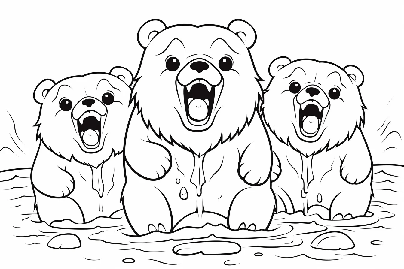 free printable cute bear coloring pages