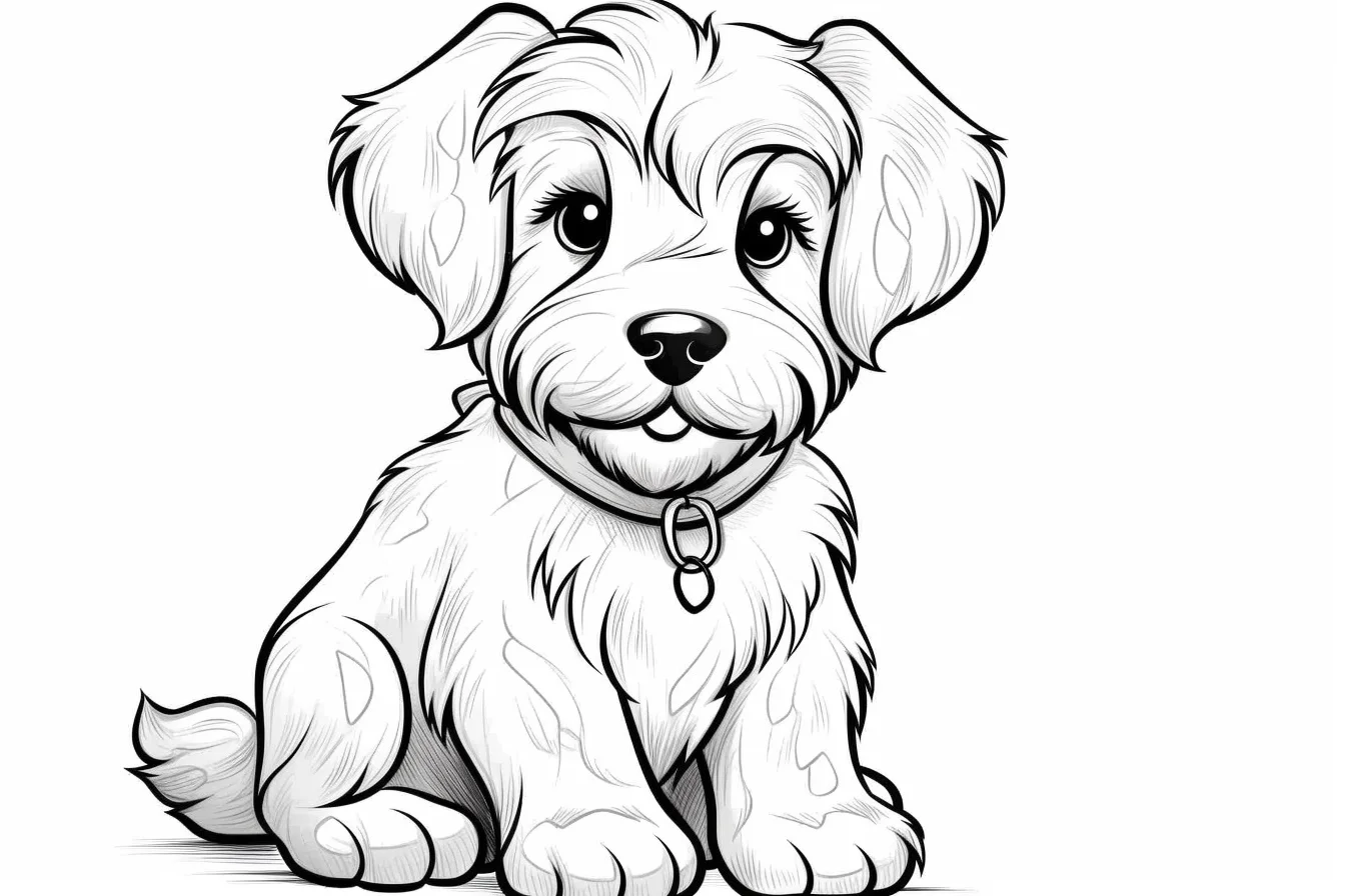 free printable dog coloring pages