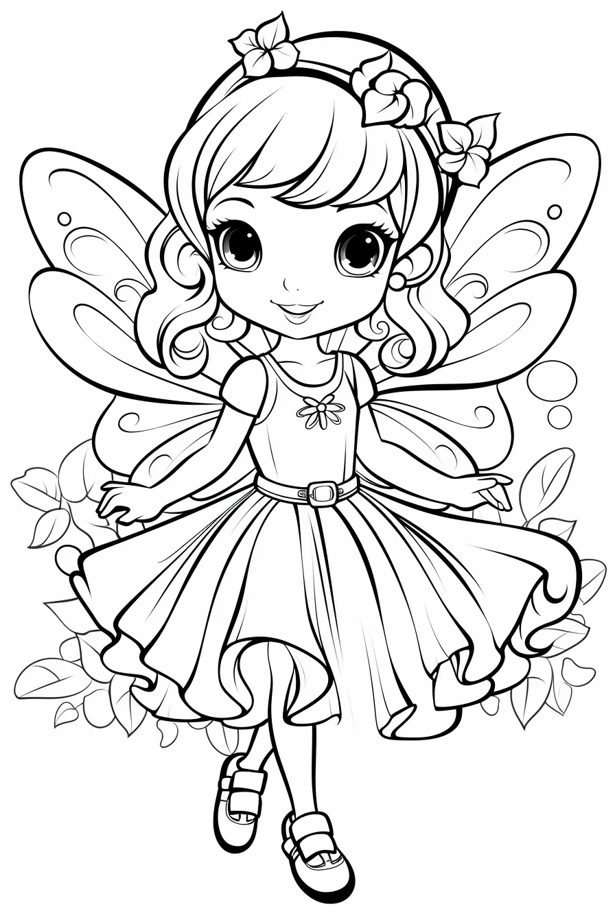 free printable fairy coloring sheets