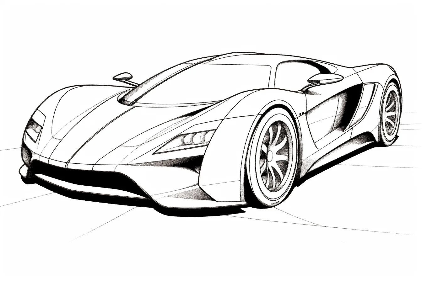 free printable super cars coloring pages