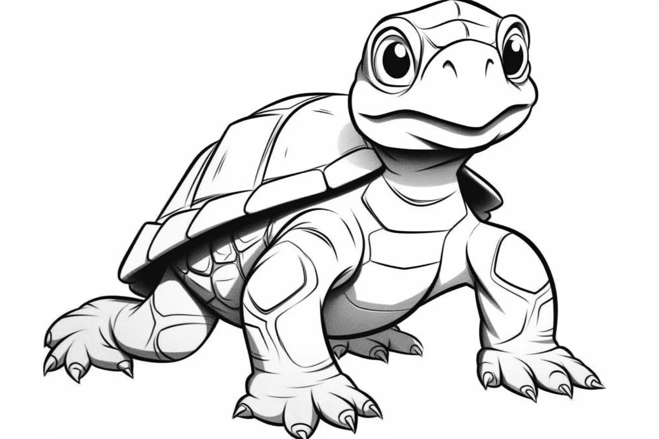 free printable turtle coloring pages for kids