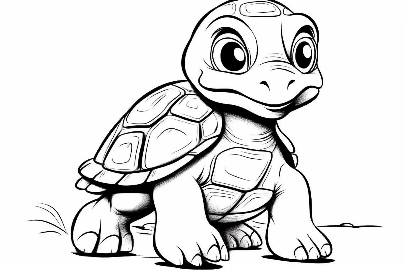 free printable turtle coloring pages