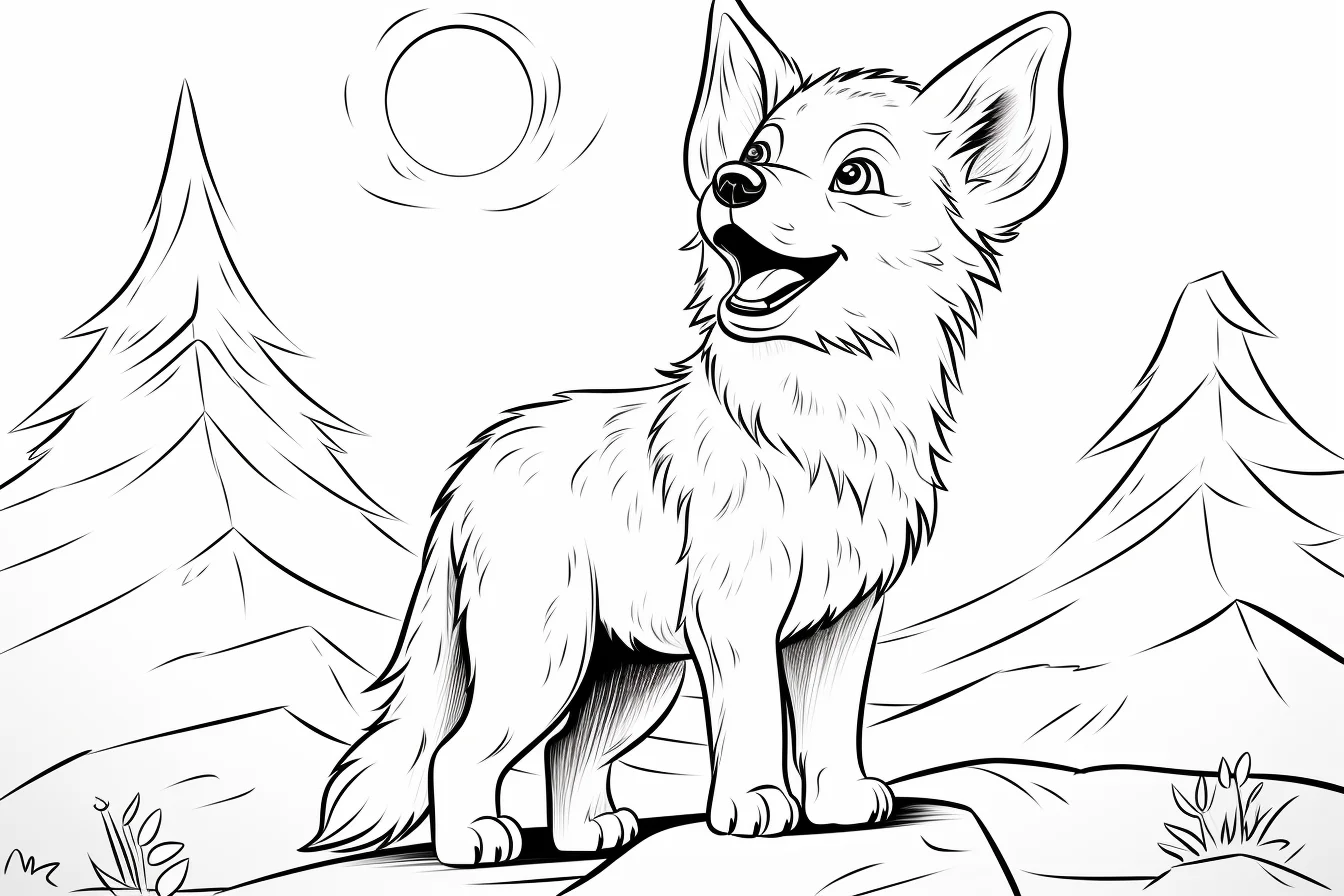 free printable wolf coloring pages for boys