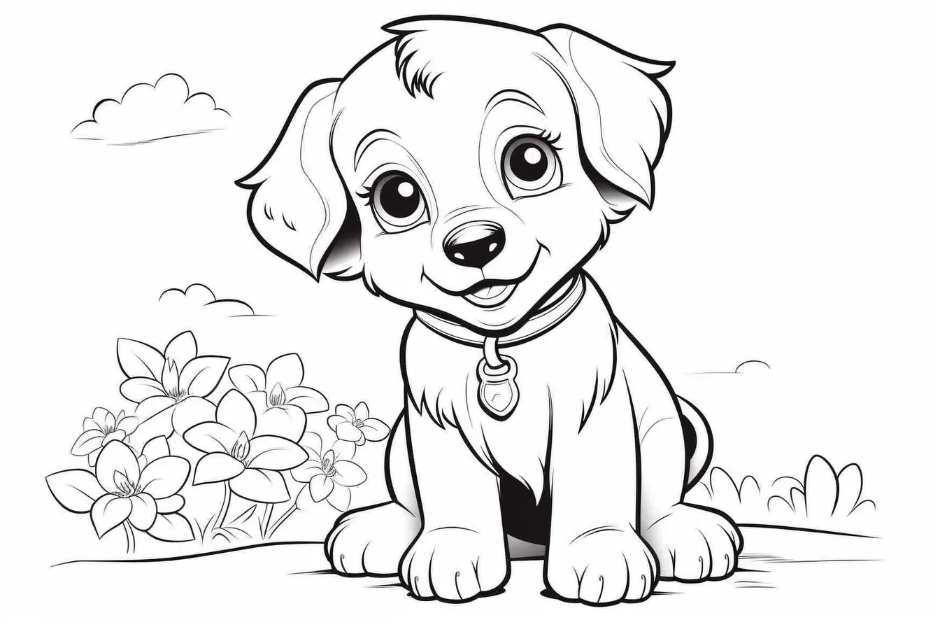 free puppy dog coloring pages