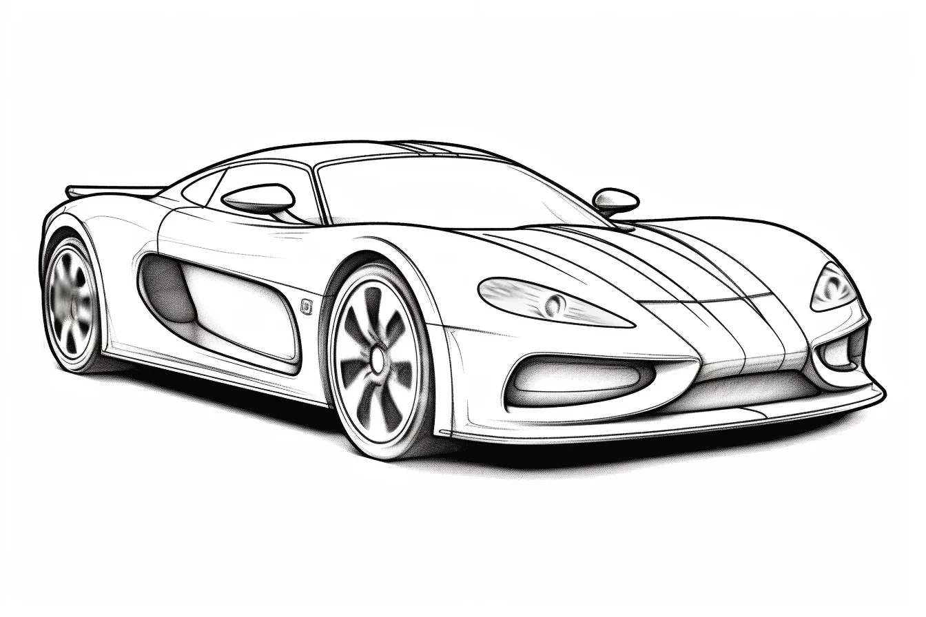 free sports car coloring pages