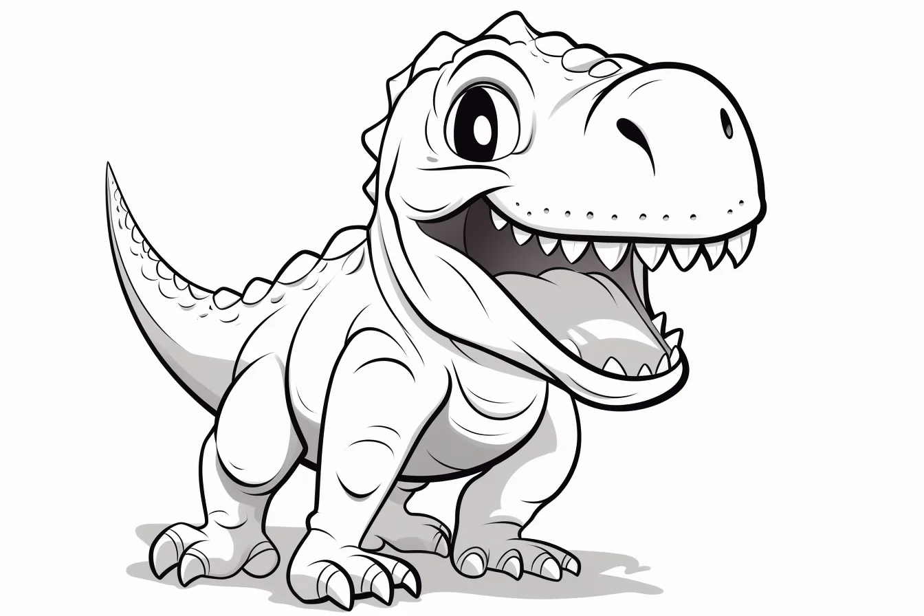 free t-rex coloring sheets