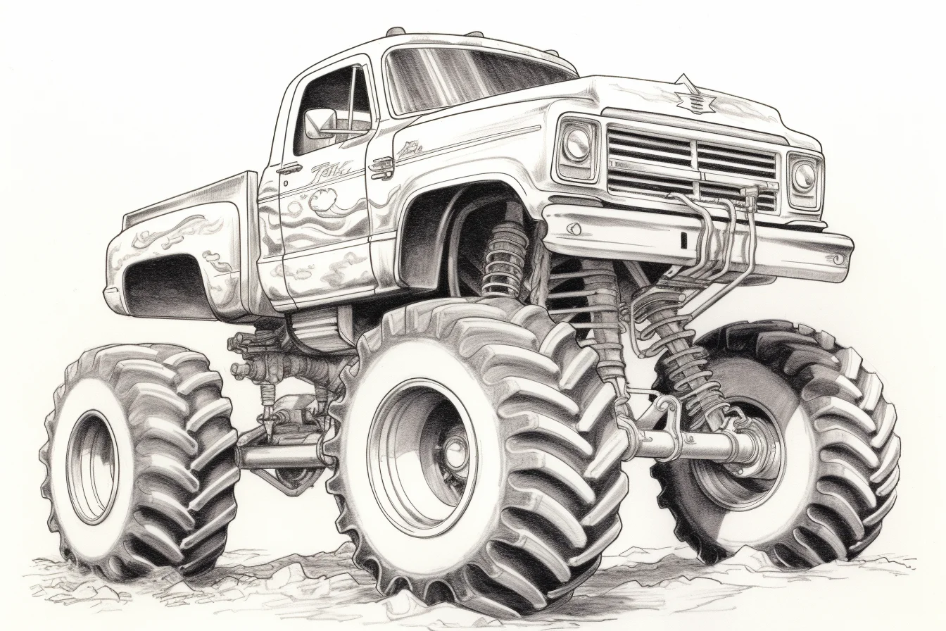 Grave Digger Coloring Pages