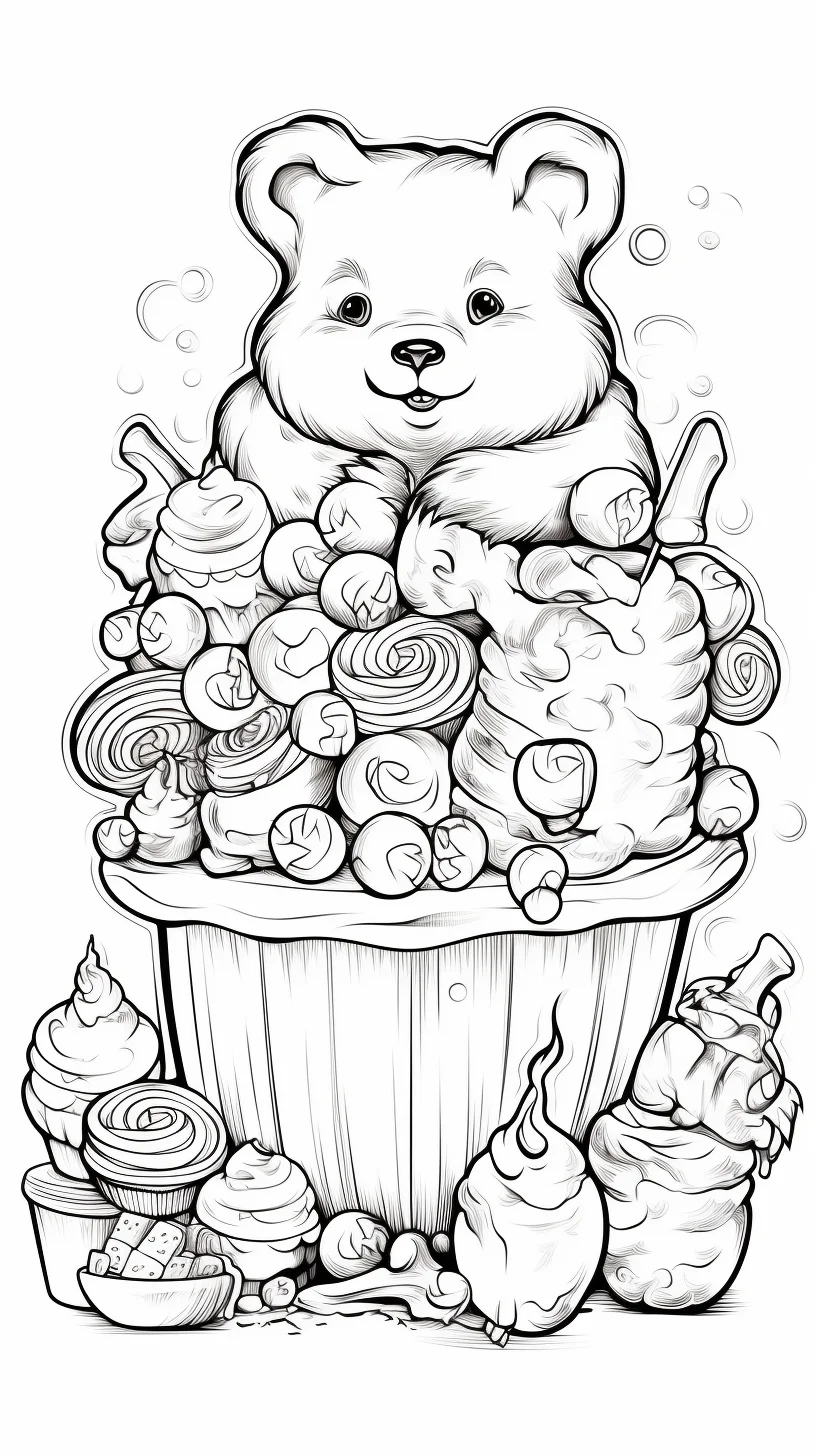 free printable bear coloring pages