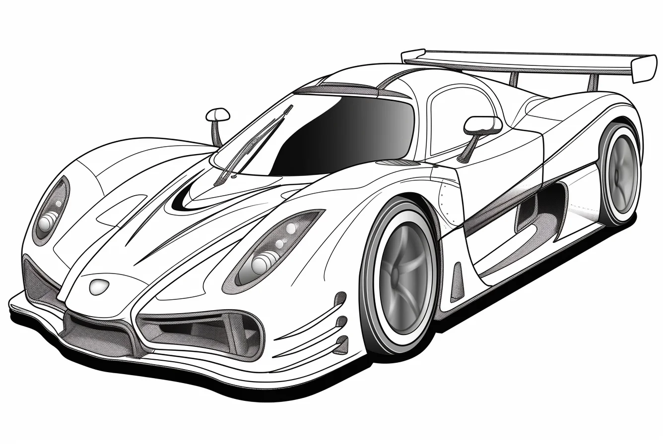 hot wheels race car coloring pages
