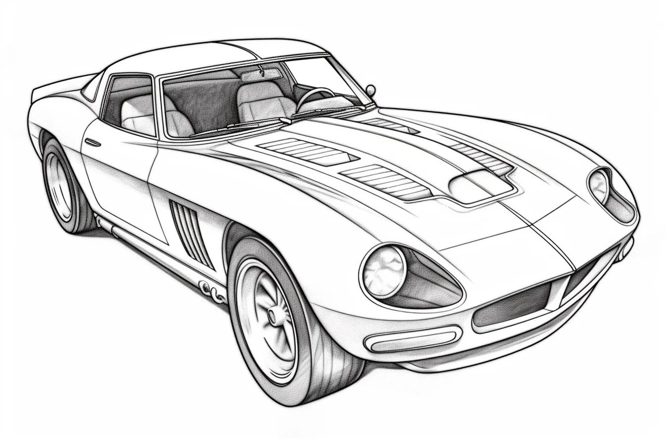 images of sports car coloring pages