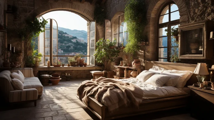 italian bedroom aesthetic