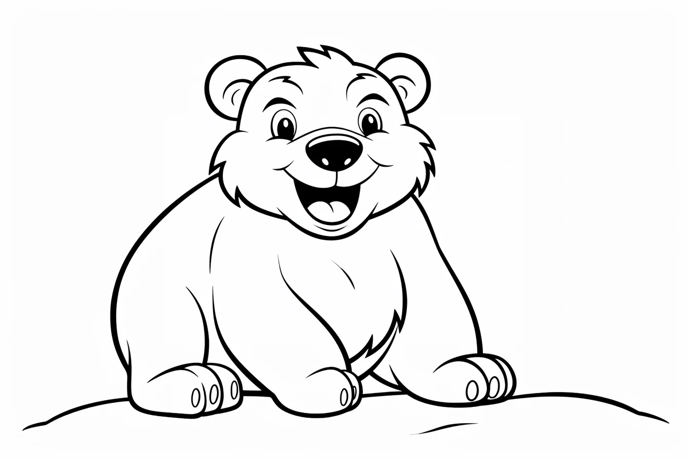 kawaii bear coloring pages for kids