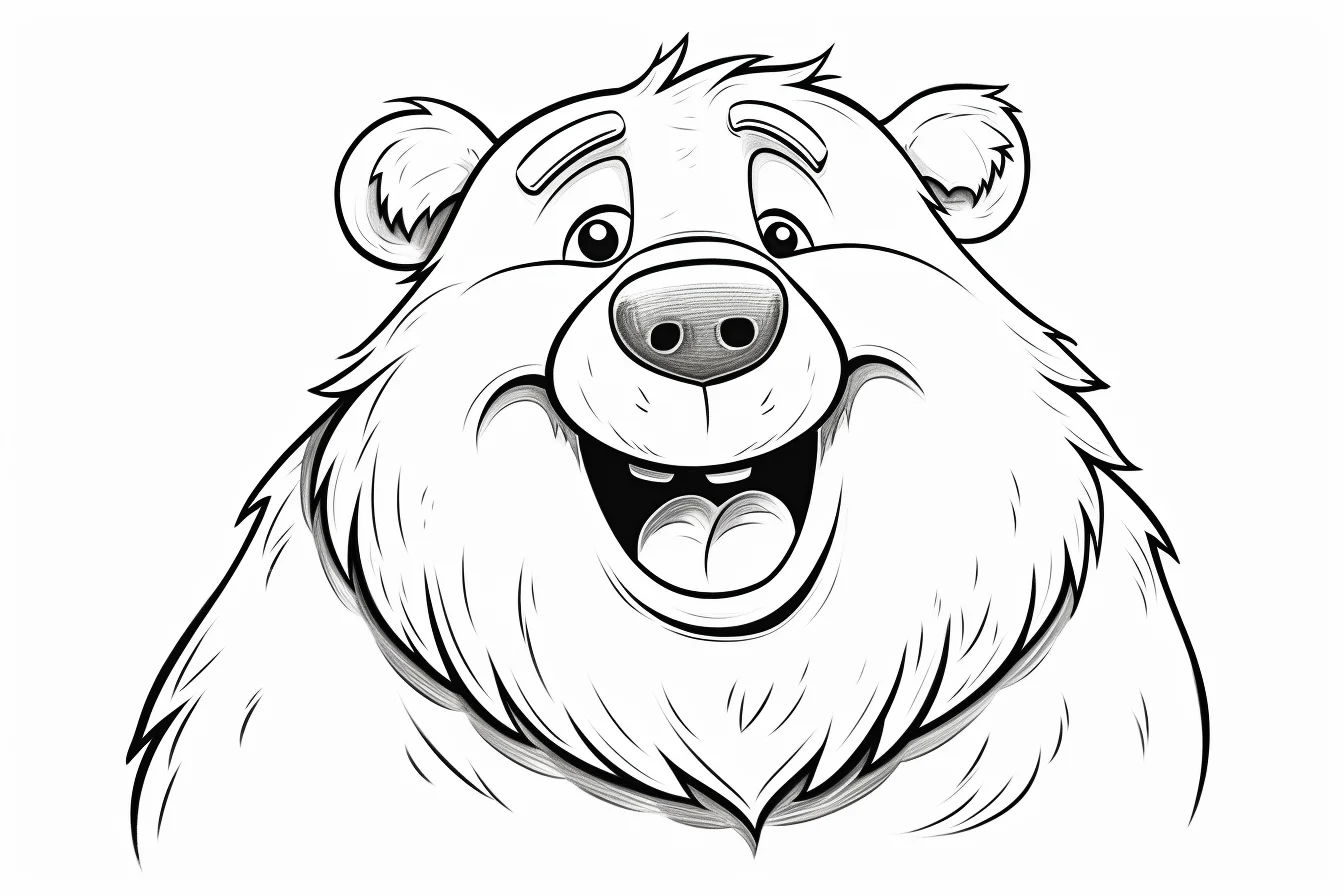 kawaii cute bear coloring pages