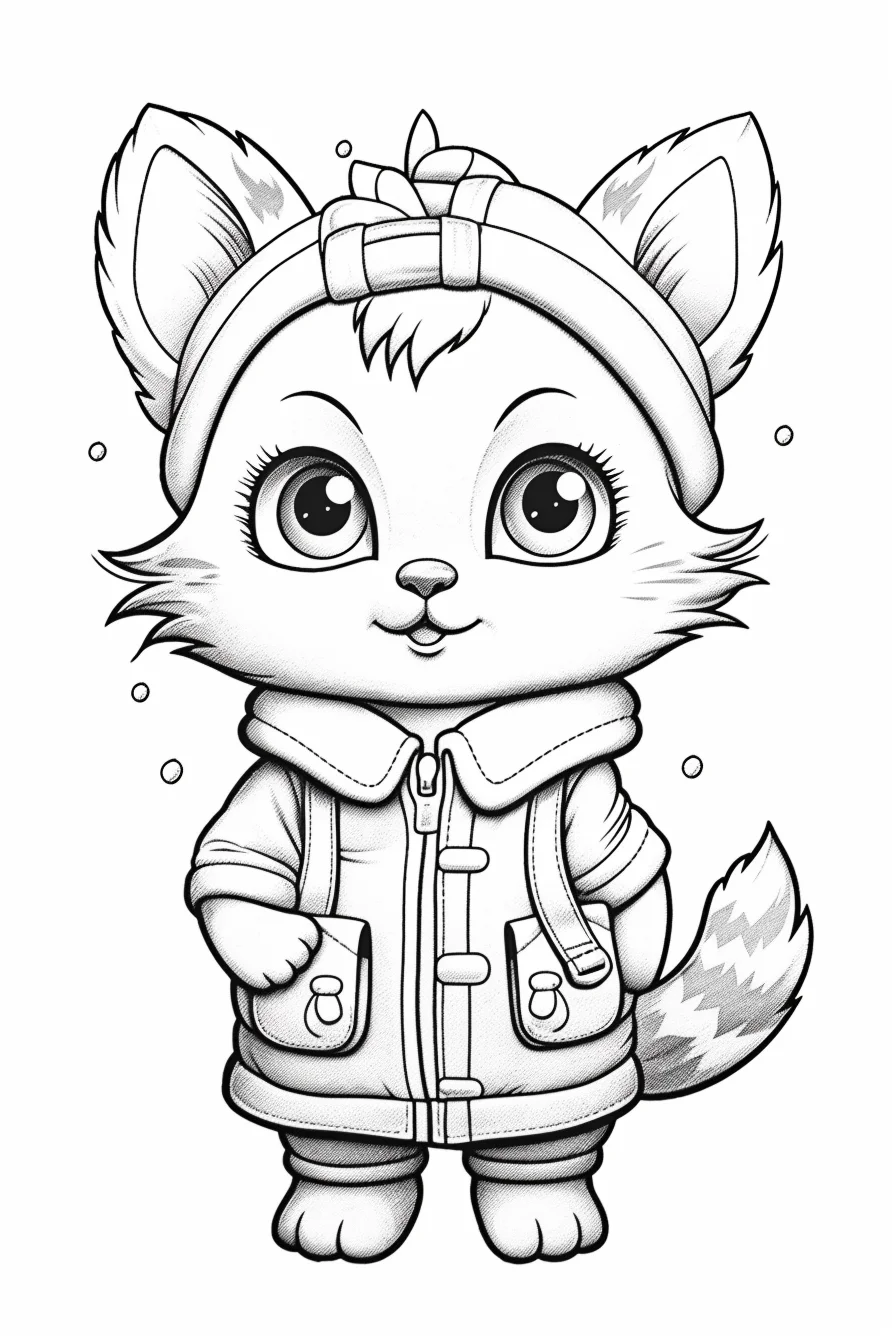 kitten cat coloring pages
