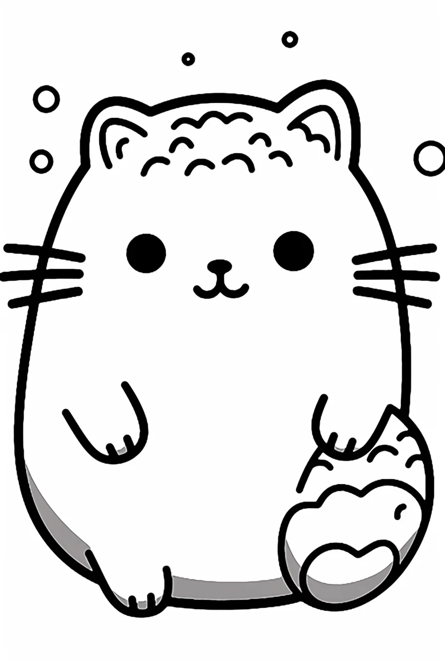 kitten cute cat coloring pages