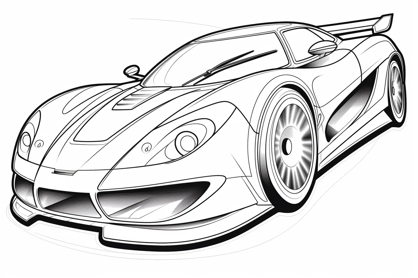 modified race car coloring pages