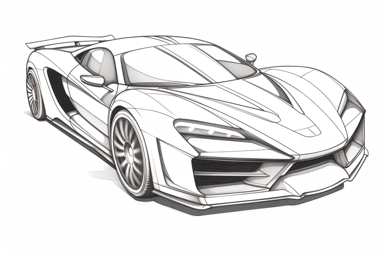 muscle car coloring pages