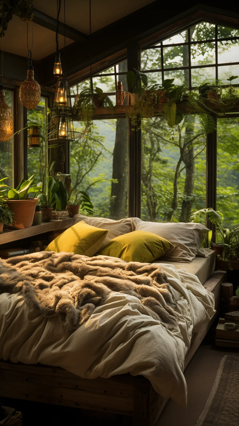 natural bohemian bedroom