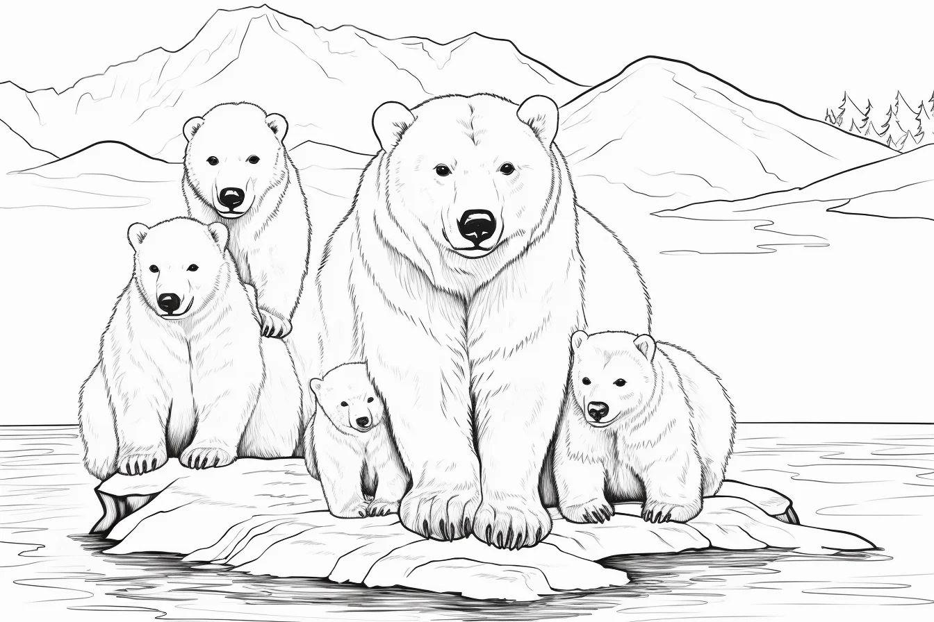 printable bear coloring pages for kids