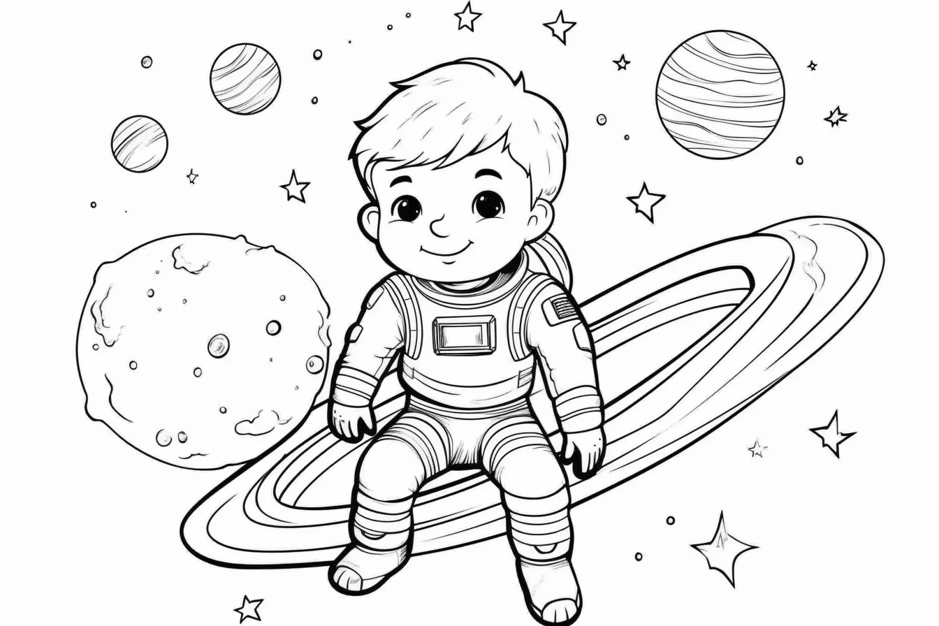 printable coloring pages for kids space
