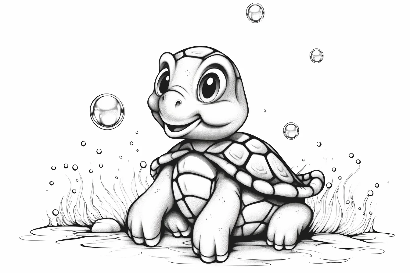 printable coloring sheet cute turtle coloring pages for kids