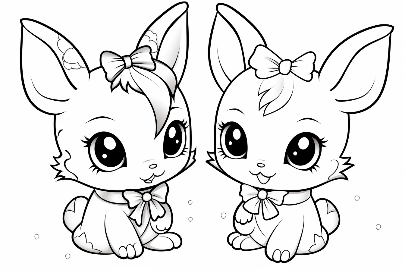 printable cute bunny coloring pages