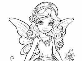 Exquisite Free Printable Cute Fairy Coloring Pages to Print printable fairy coloring sheets
