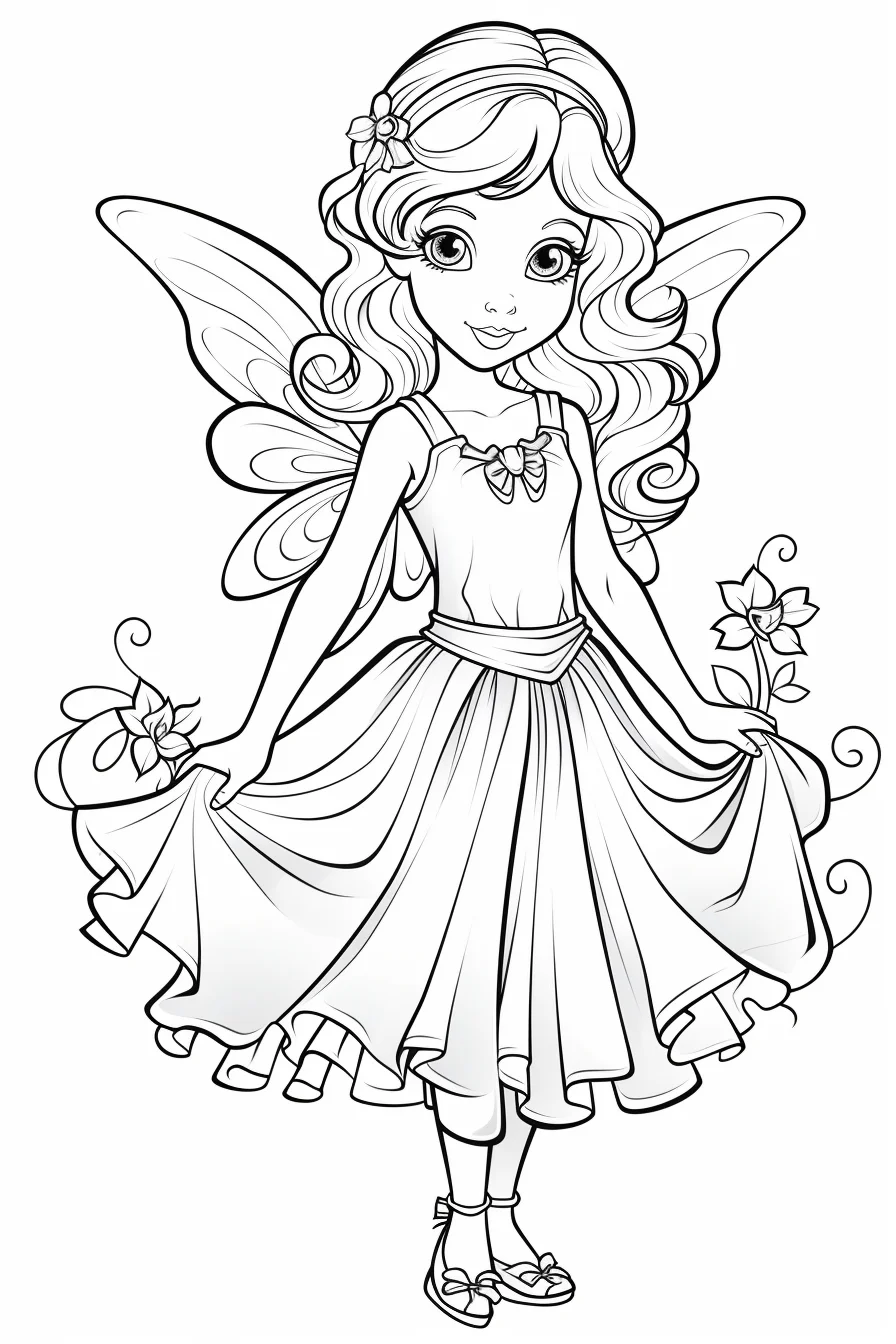 printable fairy coloring sheets