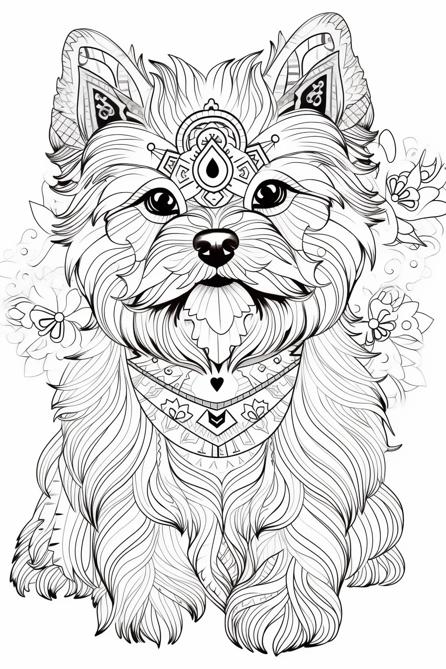 printable puppy dog coloring pages for adults