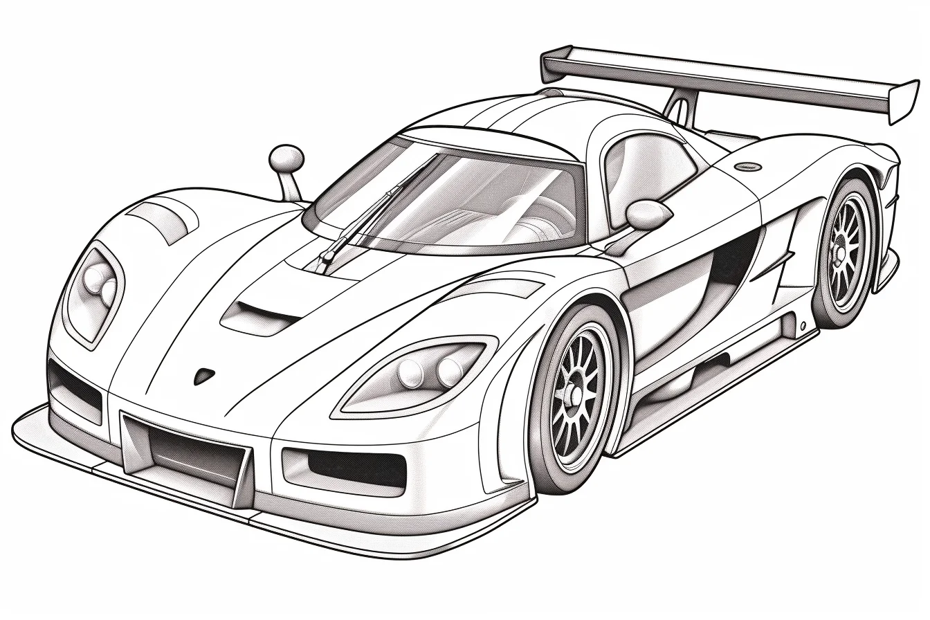 Speed into Fun with Free Printable Race Car Coloring Pages 2025