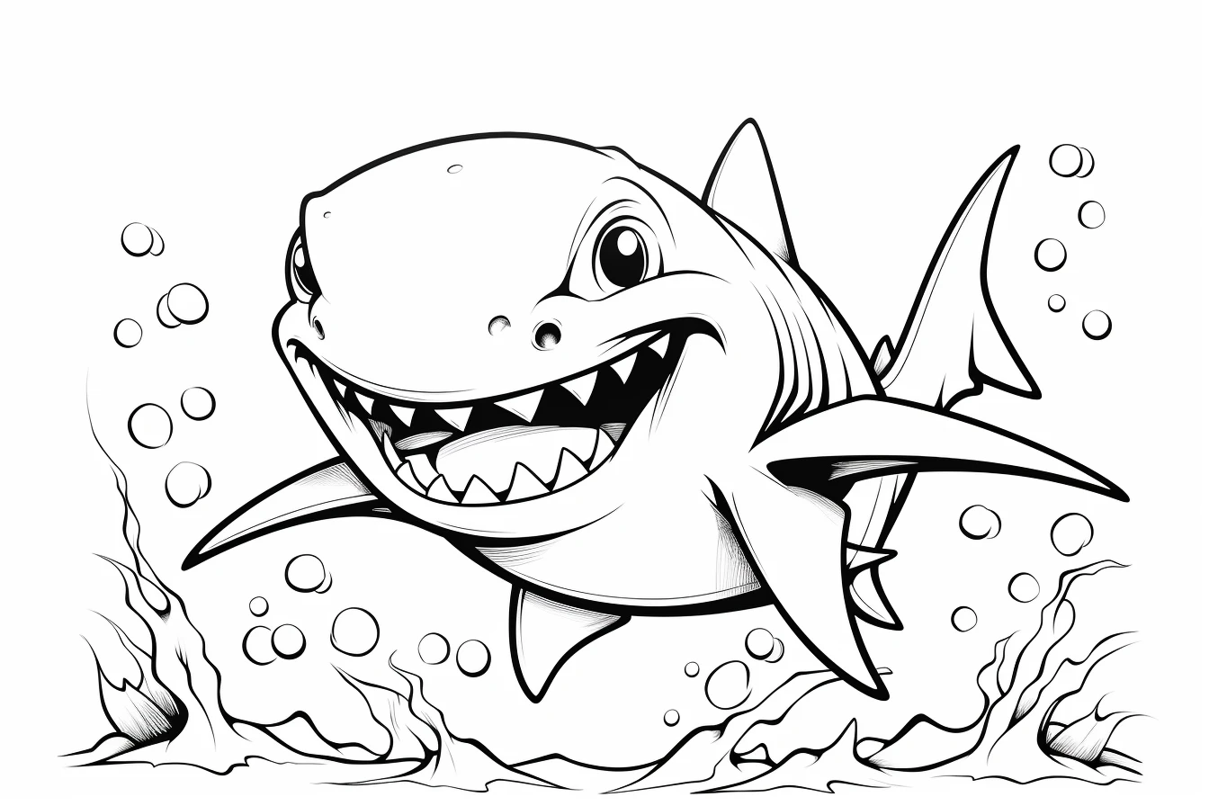 printable shark coloring pages