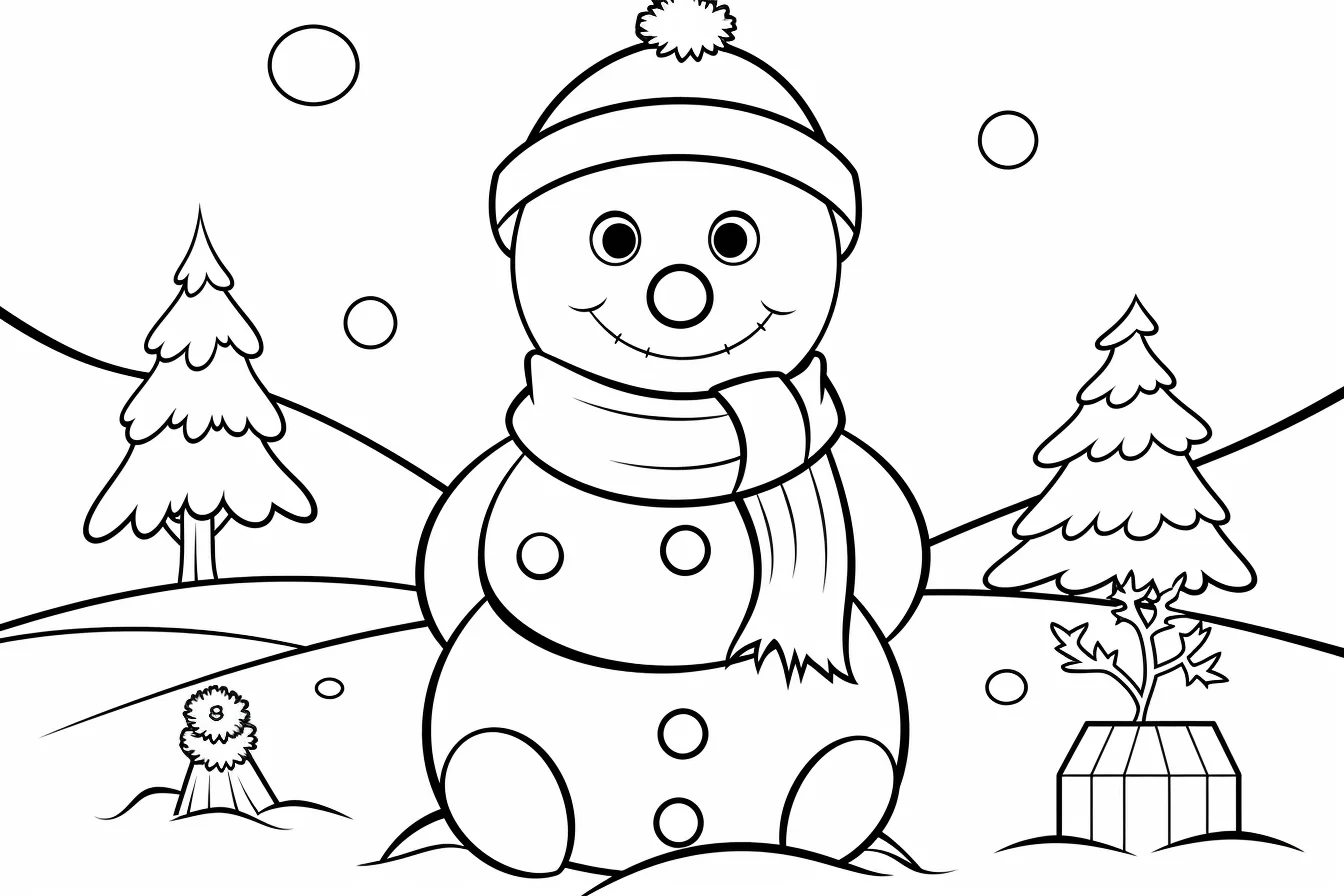 printable snowman coloring pages