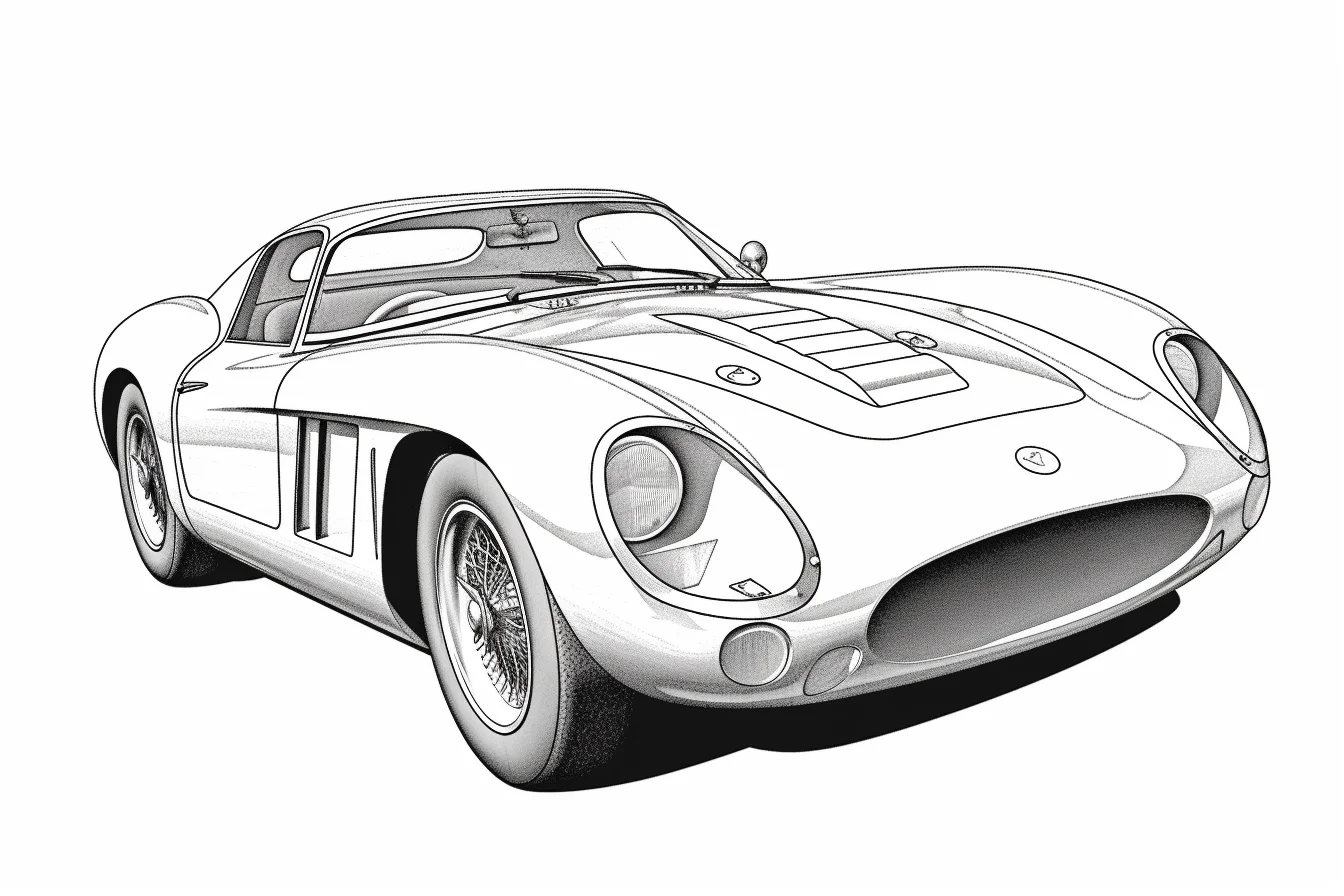 printable sports car colouring pages